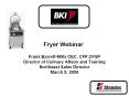 Fryer Webinar PowerPoint PPT Presentation