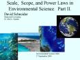 Scale, Scope, and Power Laws in Environmental Science. Part II. PowerPoint PPT Presentation