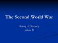 The Second World War PowerPoint PPT Presentation