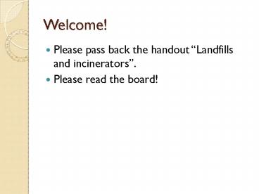 Please pass back the handout 