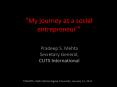 My journey as a social entrepreneur' PowerPoint PPT Presentation