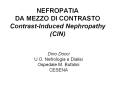 NEFROPATIA DA MEZZO DI CONTRASTO Contrast-Induced Nephropathy (CIN) PowerPoint PPT Presentation