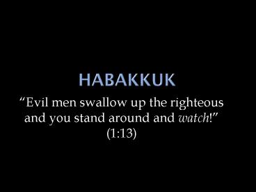 Habakkuk