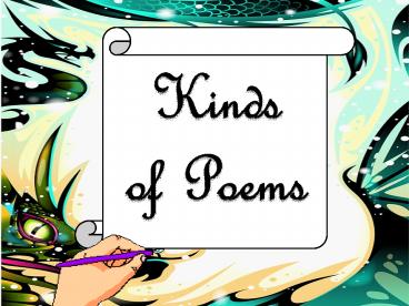 Kinds of Poems