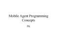 Mobile Agent Programming Concepts PowerPoint PPT Presentation