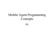 Mobile Agent Programming Concepts