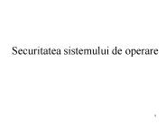 Securitatea sistemului de operare