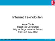 Internet Teknolojileri