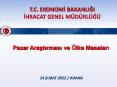 T.C. EKONOMI BAKANLIGI IHRACAT GENEL M PowerPoint PPT Presentation