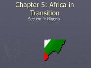Chapter 5: Africa in Transition