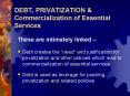 DEBT, PRIVATIZATION PowerPoint PPT Presentation