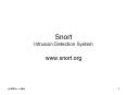 Snort Intrusion Detection System PowerPoint PPT Presentation