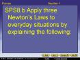 SPS8.b Apply three Newton PowerPoint PPT Presentation