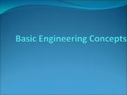 Basic Engineering Concepts