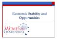 Economic Stability and Opportunities PowerPoint PPT Presentation