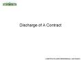 Discharge of A Contract PowerPoint PPT Presentation