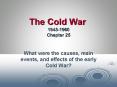 The Cold War 1945-1960 Chapter 25 PowerPoint PPT Presentation