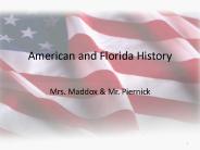 American and Florida History