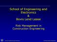 School of Engineering and Electronics PowerPoint PPT Presentation