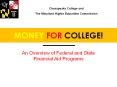 MONEY FOR COLLEGE! PowerPoint PPT Presentation