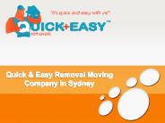Quick & Easy Removal Moving Company in Sydney