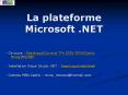 La plateforme Microsoft .NET PowerPoint PPT Presentation