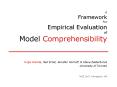 A Framework for Empirical Evaluation of Model Comprehensibility PowerPoint PPT Presentation