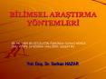 BILIMSEL ARASTIRMA Y PowerPoint PPT Presentation