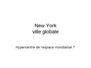 New York ville globale
