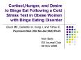 Cortisol,Hunger, and Desire to Binge Eat Following a Cold Stress Test in Obese Women with Binge Eating Disorder PowerPoint PPT Presentation
