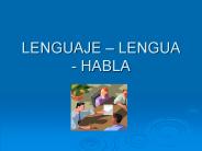 LENGUAJE 