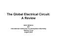 The Global Electrical Circuit: A Review PowerPoint PPT Presentation
