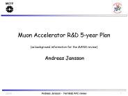 Muon Accelerator R