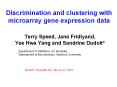 Discrimination and clustering with microarray gene expression data PowerPoint PPT Presentation