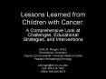 Lessons Learned from Children with Cancer: PowerPoint PPT Presentation