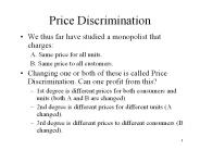 Price Discrimination