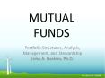 MUTUAL FUNDS PowerPoint PPT Presentation