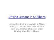 Automatic driving lessons St Albans | Driving school St Albans
