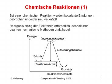 Chemische Reaktionen (1)
