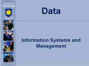 Data  Information Systems and Management