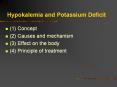 Hypokalemia and Potassium Deficit PowerPoint PPT Presentation