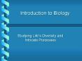 Introduction to Biology PowerPoint PPT Presentation