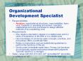 Organizational Development Specialist PowerPoint PPT Presentation