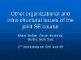 Other organizational and infra-structural issues of the joint SE course PowerPoint PPT Presentation