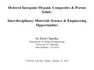 Ordered Inorganic-Organic Composites