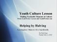 Youth Culture Lesson Finding Teachable Moments in Culture From YouthWorker Journal and YouthWorker.com PowerPoint PPT Presentation