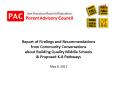 Report of Findings and Recommendations from Community Conversations about Building Quality Middle Schools PowerPoint PPT Presentation