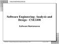 Software Engineering: Analysis and Design - CSE3308 PowerPoint PPT Presentation
