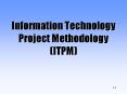 Information Technology Project Methodology (ITPM) PowerPoint PPT Presentation