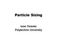 Particle Sizing